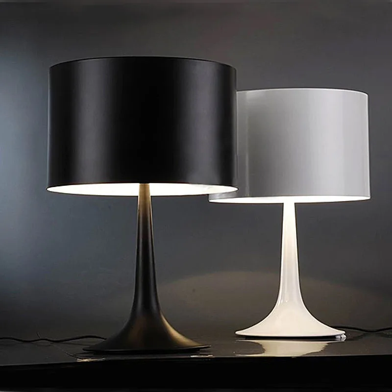 Настольная лампа в скандинавском стиле, простая современная настольная лампа для гостиной, настольная лампа, черно-белая настольная лампа, прикроватная лампа для спальни