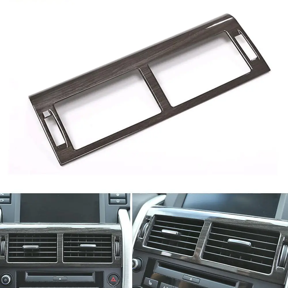 

BBQ@FUKA Wood Style Car Console Air Vent Outlet Cover Trim Sticker Fit For Land Rover Discovery Sport 2015 2016 2017