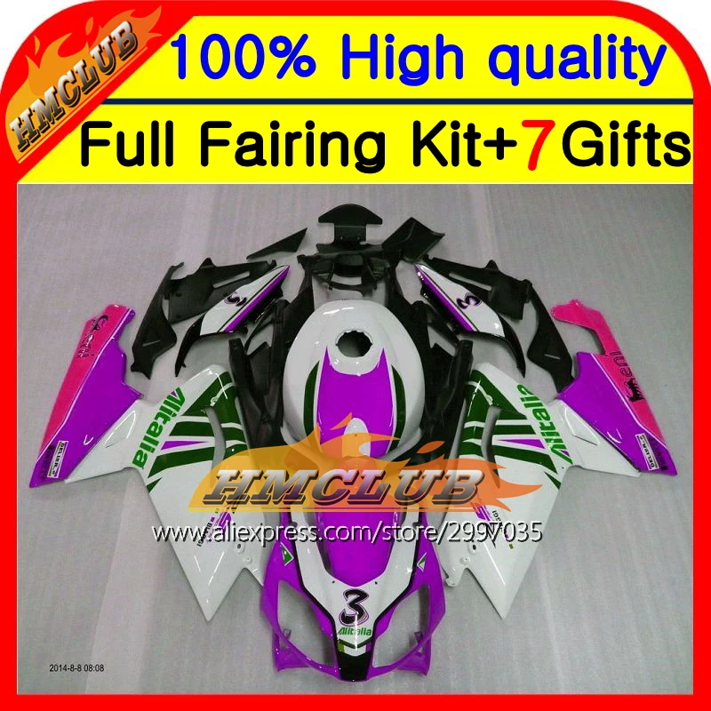 Корпус для Aprilia Pink RS125 99 00 01 02 03 05 RSV125 7HM50 RS 125 RS4 1999 2001 2002 2003 2005 99-05 розовый белый