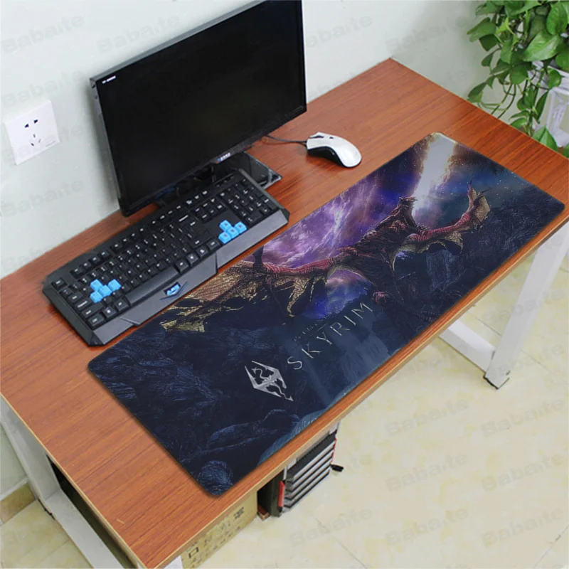 Lock Edge 40X90cm Babaite высококачественный игровой коврик для мыши the elder scrolls v skyrim из натурального каучука, Настольный коврик, резиновый компьютерный игровой коврик для мыши - Цвет: Lock Edge 40X90cm