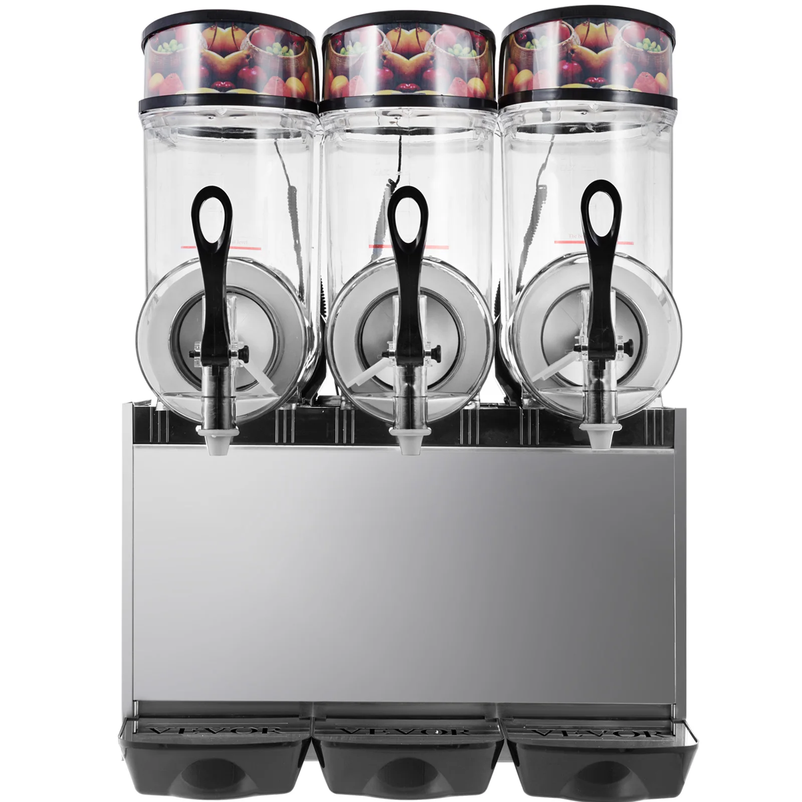 12L*3 Triple-Bowl Full Size Slush Frozen Drink Machine 900W Commercial Use