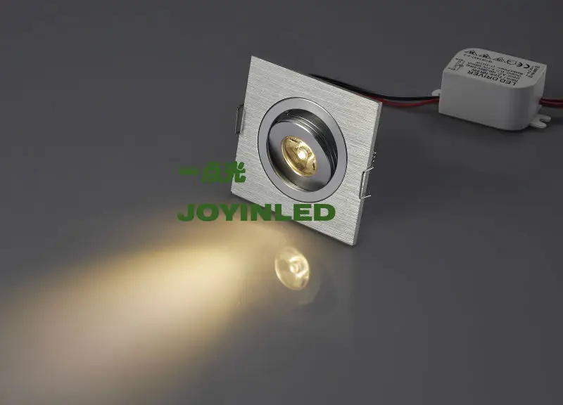 10 шт. мини-кисти серебристого цвета высокой мощности Светодиодный 3 Вт Встраиваемый светодиодный потолочный светильник