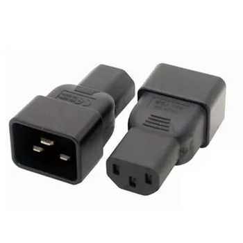 

50pcs/lot AC power socket IEC320 C20 to C13 connector Industrial socket Plug C13 to C20 Inlet Electrical Socket converter plug