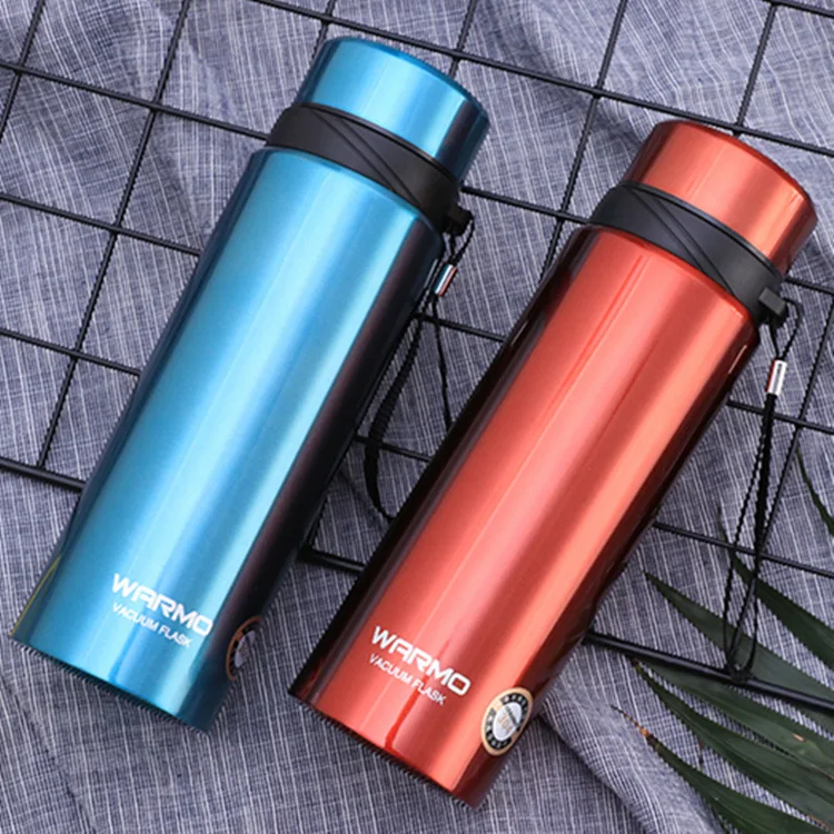 

304 Stainless Steel Men's Sports Water Bottle Large Capacity Household Stainless Steel Thermal Insulation Bottle Outdoor Vehicle