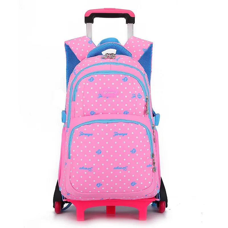 

New Printing School Bags for Girls Mochila Infantil Trolley Backpack Kids Sac a Dos Enfant Children Wheels Bolsa Escolar