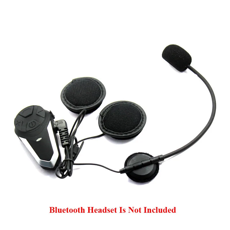 Micr/ófono Micr/ófono Soft Cable Auricular Traje para BT-S2 Motocicleta Casco Intercom Headset