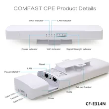 Wifi ретранслятор с длинным покрытием Wi-Fi наружная Водонепроницаемая антенна CPE COMFAST CF-E214N 150 м беспроводной мост poe cpe точка доступа AP