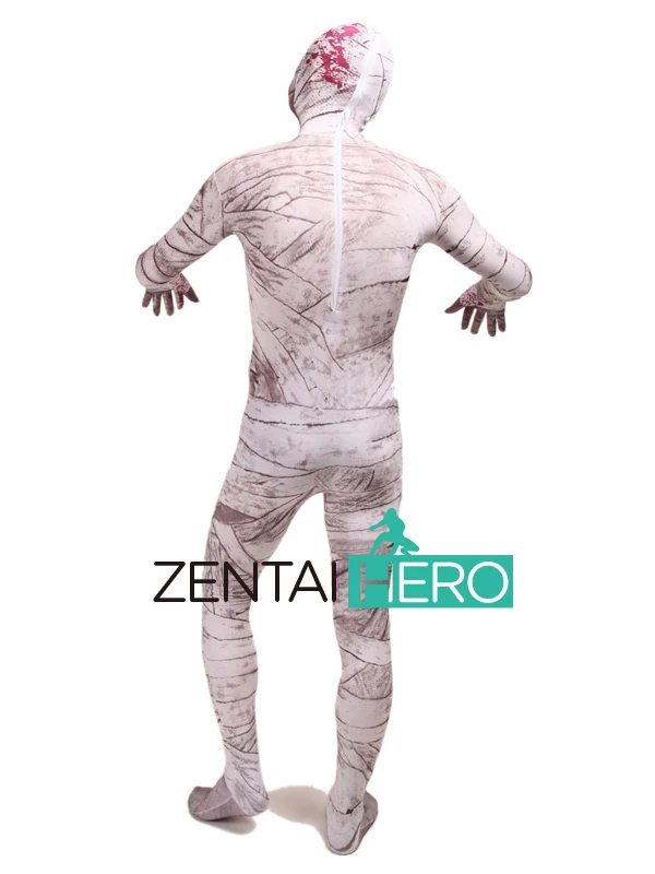 DHL зомби Мумия Pattern крашения лайкра спандекс Zentai костюм Косплэй Zentai Хеллоуин костюм для событий LZ112231