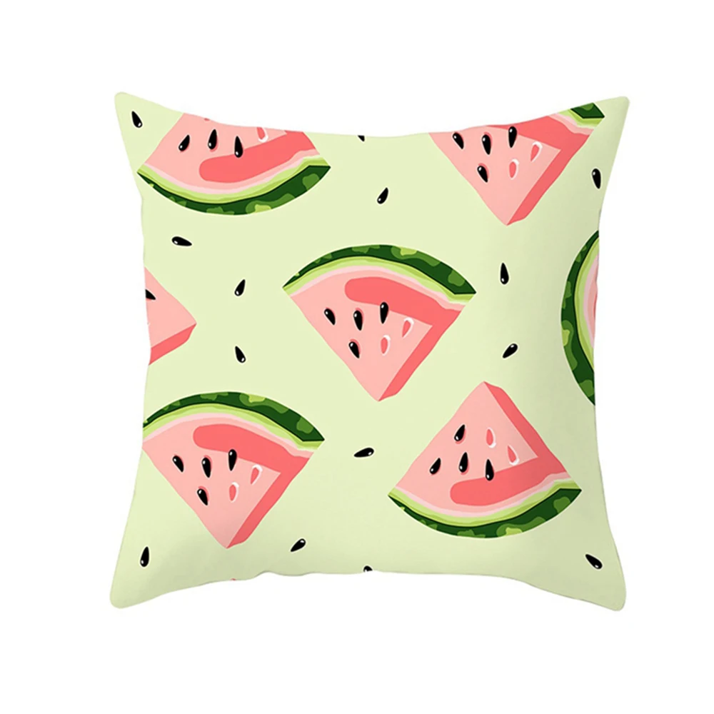 45x45 см мультяшная фруктовая тропическая Подушка летняя арбузная ананасовая подушка "Лимон" костюм стул домашний диван диванная подушка