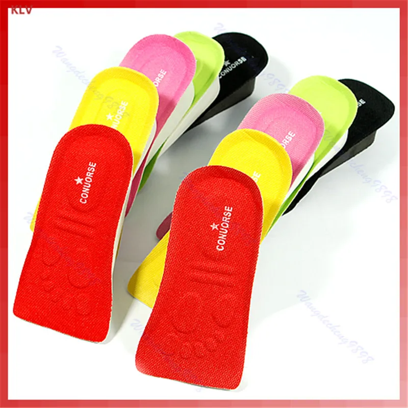 

KLV 3CM Up Increase Height Half shoes insole For Men&Women Anti-Arthritis Memory Foam Shoe Insoles Pain Relief Foot Care