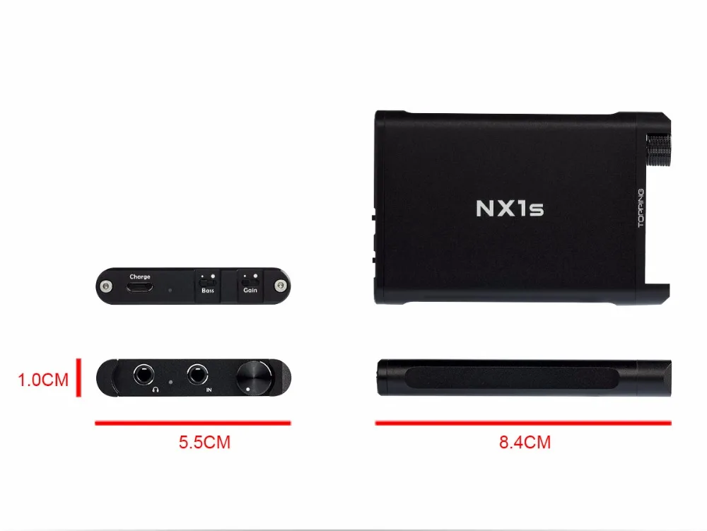 Topping NX1s Hi Res Digital HiFi Portable Headphone Amplifier