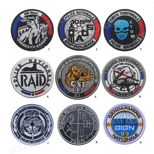 Insigne de brassard brodé français, patch DulPatches, CDSF GIGN GIPN, CSI  Publicitaires - AliExpress