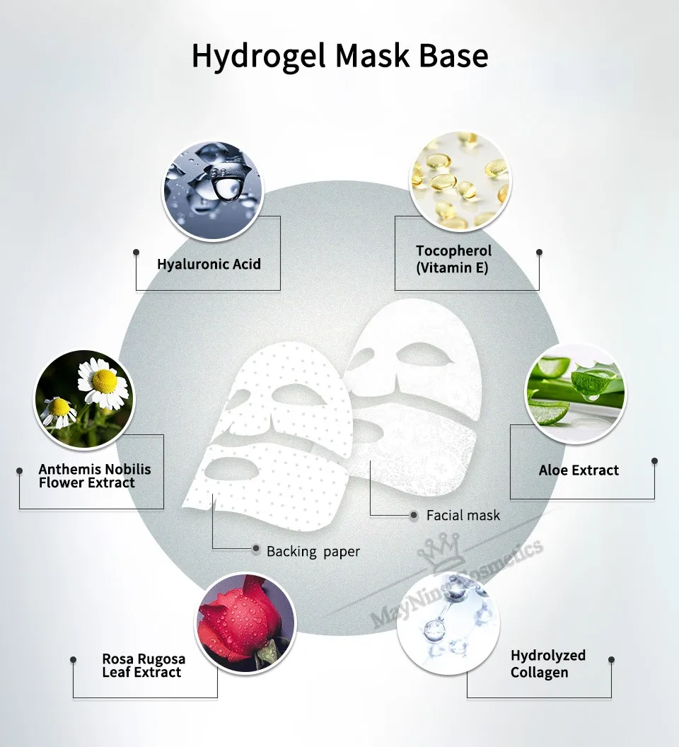 Гидрогелевая маска с маской для глаз 2 в 1 коллагеновый, для лица маска для ухода за кожей красота здоровье Новая маска для лица