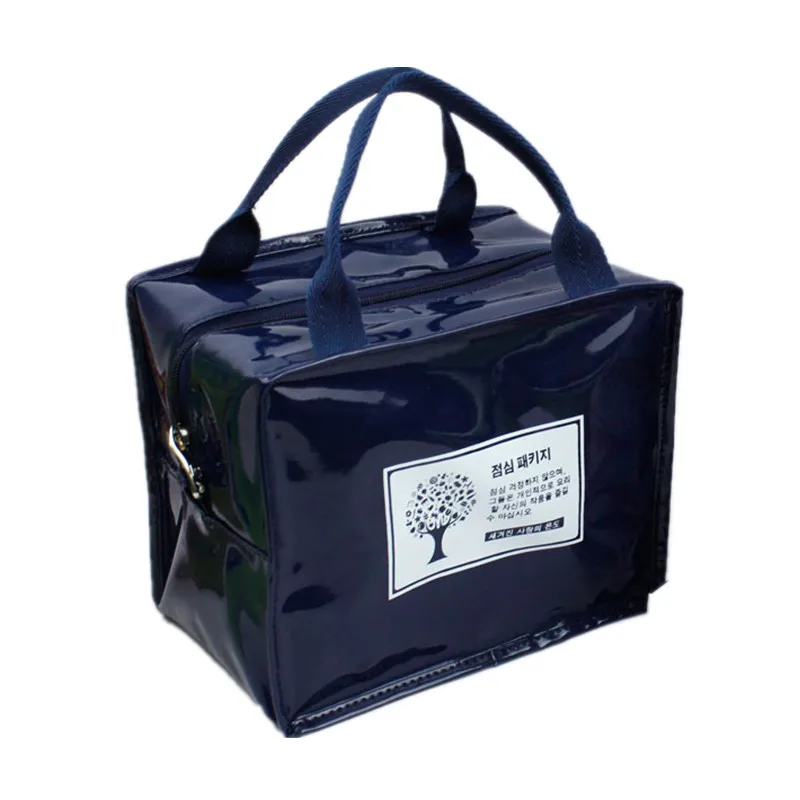 Us 2 71 15 Off Pu Leather Lunch Package Thermo Thermal Bag For Women Kids Lunchbags Tote Cooler Box Insulation Ice Pack In