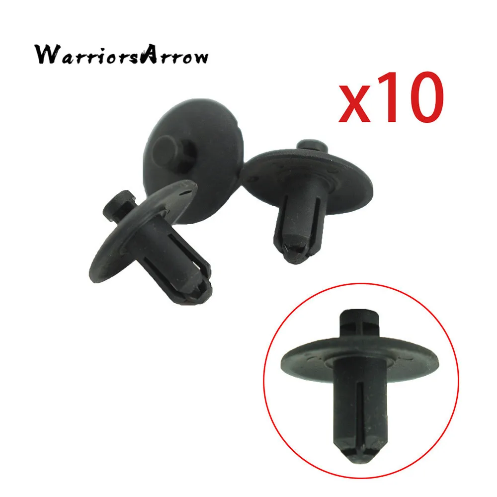 WarriorsArrow 10Pcs Fender Hood Retainer Liner Rivet Trim Right For
