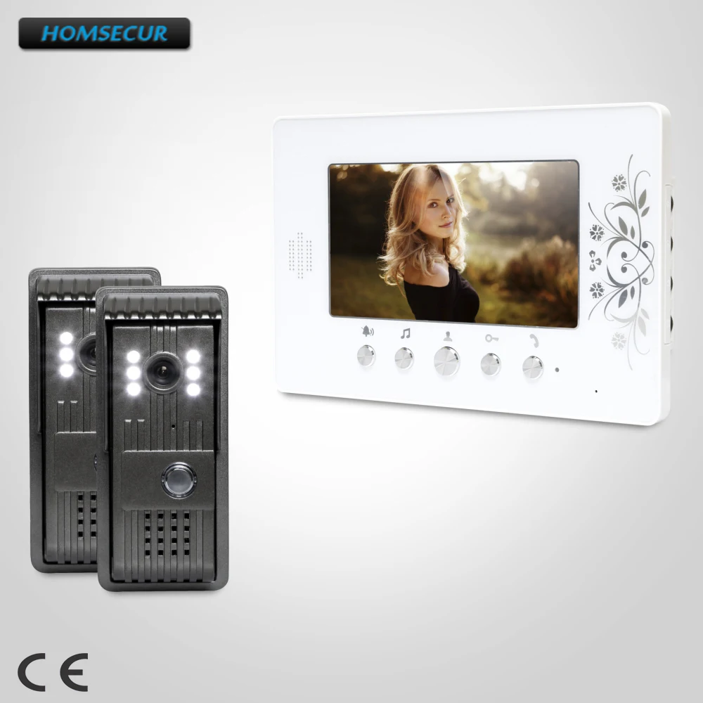 

HOMSECUR 7" Hands-free Video Door Intercom System with IR Night Vision for Home Security : XC003+XM709