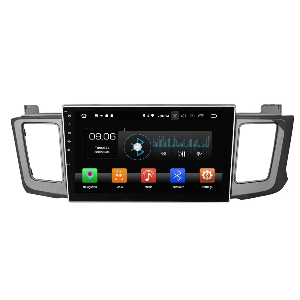 Cheap 4GB+32GB Octa Core Android 8.0 Car Radio DVD Multimedia Head Unit for Toyota RAV4 2012-2015 Car Stereo GPS WIFI Bluetooth USB 2