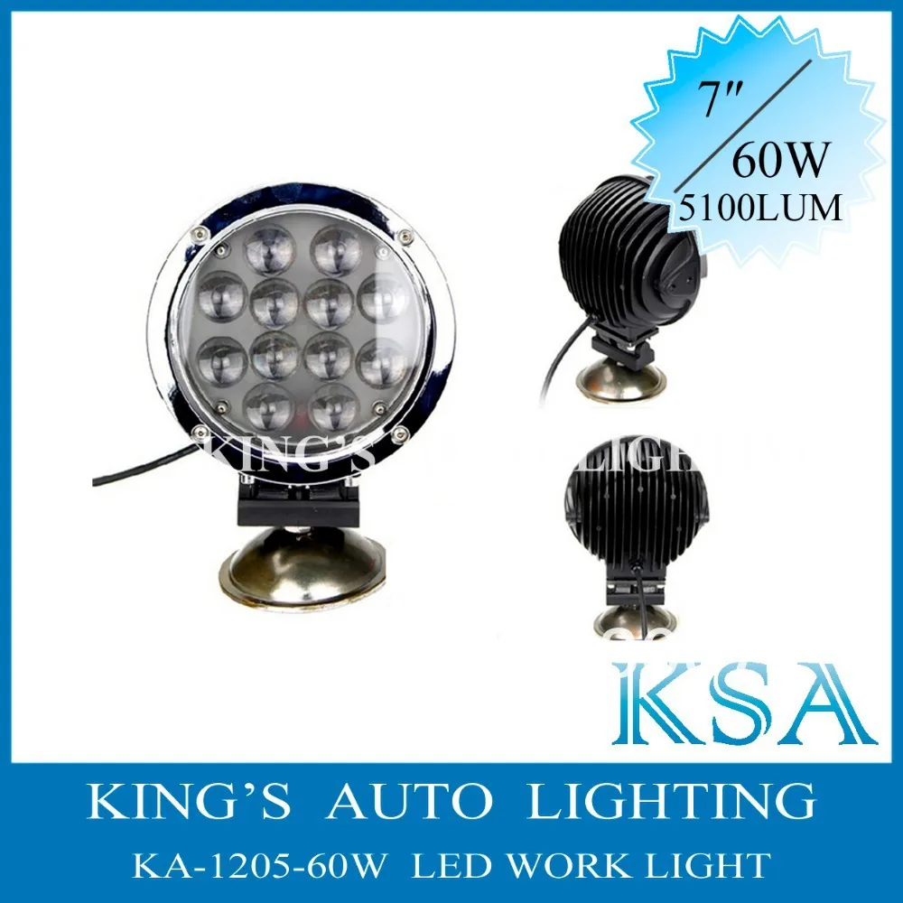 7'' 60W CREE LED DRIVING WORK LIGHTS SPOT OFFROAD TRUCK UTE 12V REPLACElight tilight truck