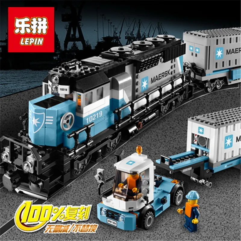 

Lepin 21006 Genuine Technic Ultimate Series The Maersk Train Set Building Blocks Bricks Educational Toys 10219 Christmas Gifts