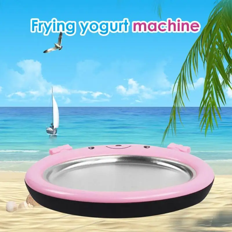 Мини-машина для приготовления жареного йогурта с мультяшным мороженым, летняя крутая машина для производства мороженого, поддержка дропшиппинг
