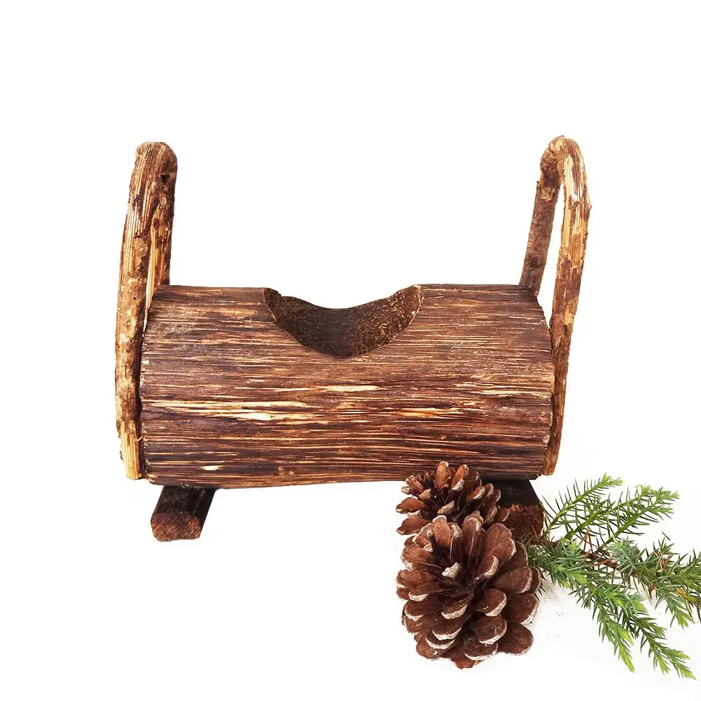 

Creative Wooden Flower Pots Cylinder Handmade Succulent Flower Pots Single-Hole Succulent Flower Pots Planter