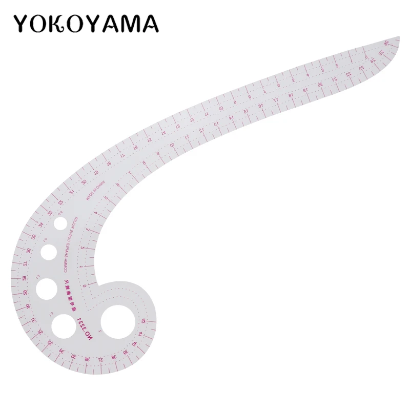YOKOYAMA 5 шт. многофункциональная режущая линейка образец одежды режущая метрическая измерительная линейка вращающаяся режущая машинка для резки швейных инструментов