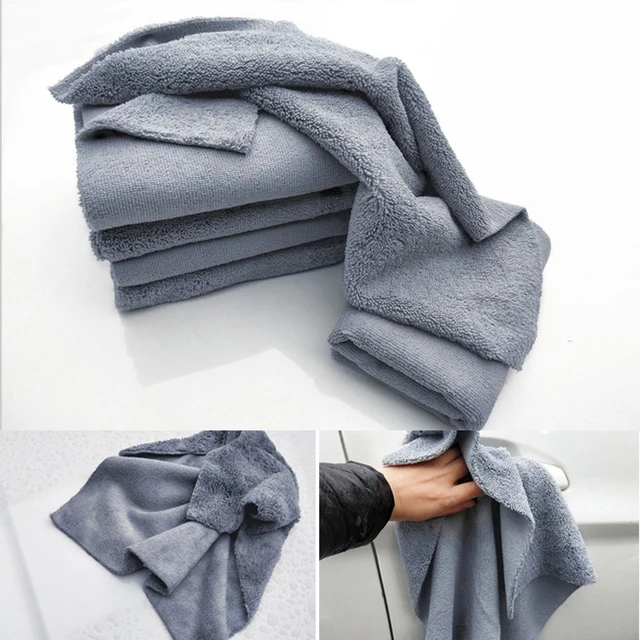 자동차 폴리싱을 위한 극상의 마무리: 가장자리 없는 극세사 천 디테일링 클리닝 타올