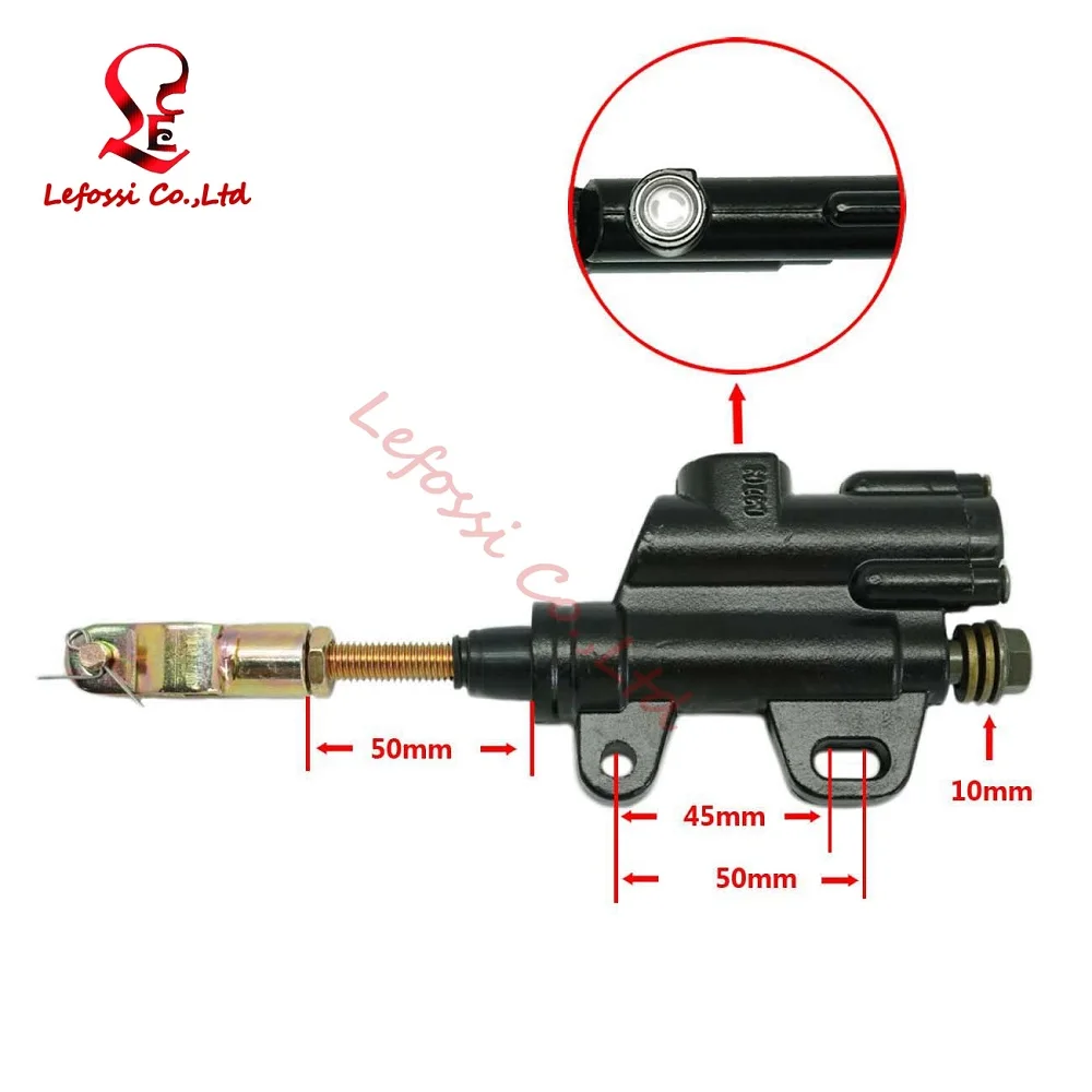Золотой Sportbike Dirt Pit Bike мотоцикл универсальный ножной задний гидравлический тормозной цилиндр насос 110cc 125cc
