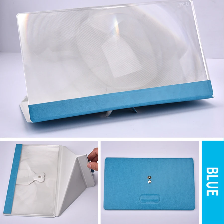  12 inch 3D Phone Screen Magnifier Amplifier Portable Mobile Video Lens Magnifier Universal Phone Ac