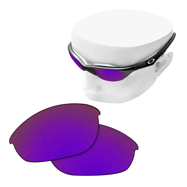 OOWLIT поляризованные Сменные линзы для-Оукли половина солнечные очки к куртке - Цвет линз: Purple Mirror