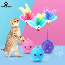 Rubydink 1pcs Pet Electric Tumbler Cat Toys interactive toys for cats Multi functional Laser Pet Dog Leakage Food toys Ball Toy