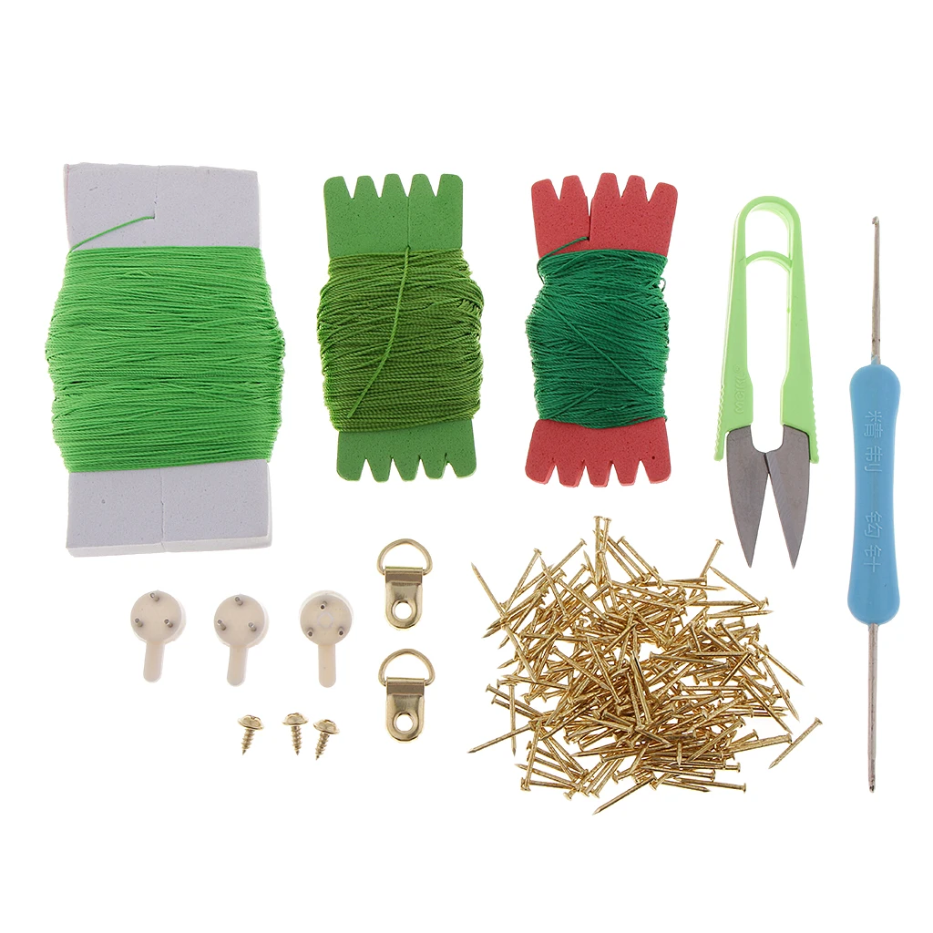 12x12 Inch String Art Lucky Flower Kits Home Decoration DIY Thread Winding Drawing for DIY Kids Beginners Crafts