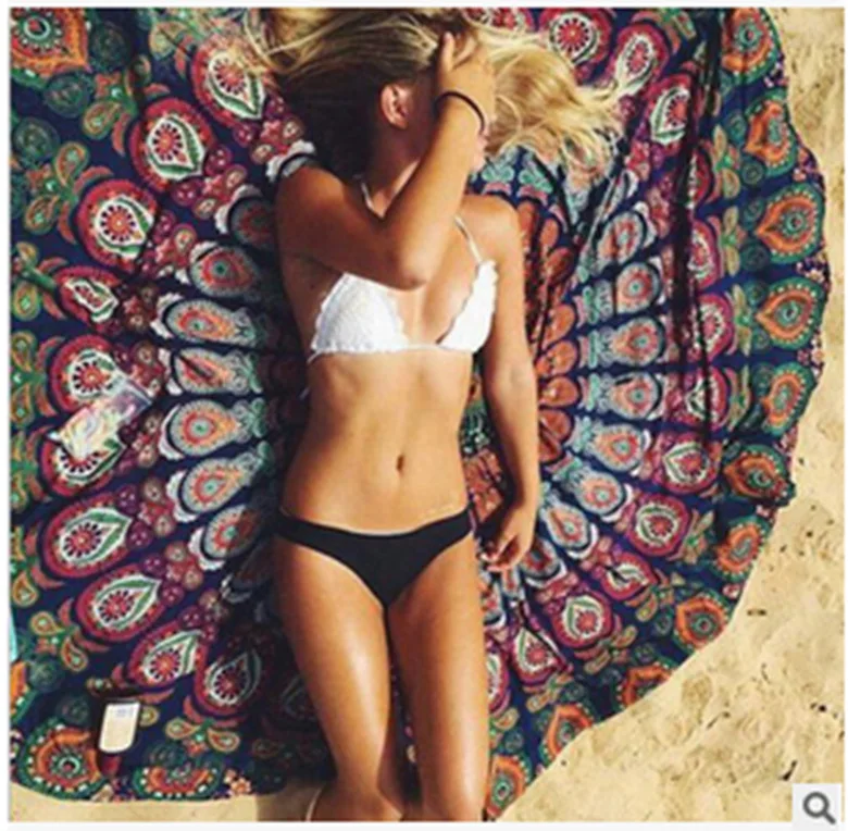 CAMMITEVER 16 Designs Hippie Mandala Tapestry Tapestries Wall Hanging Ombre Boho Beach Sheet Art | Дом и сад