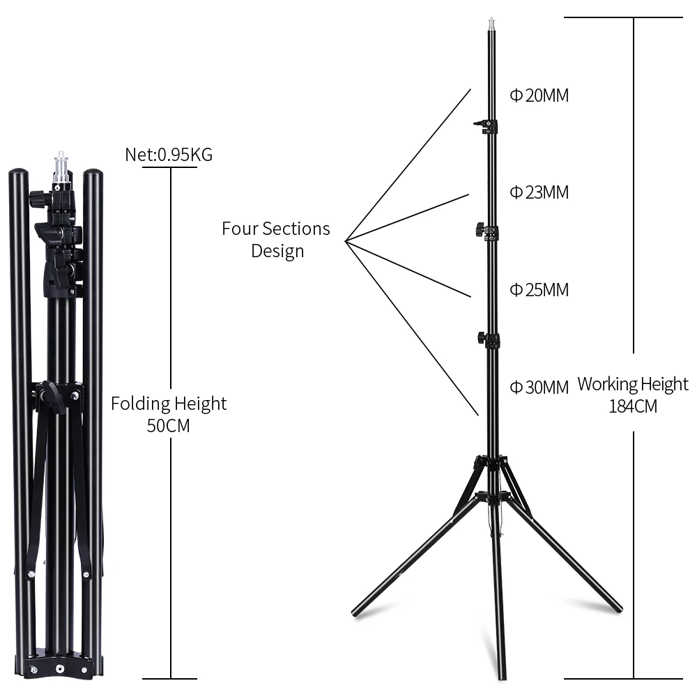  Good Quality Studio Photography Light Flash Speed light Umbrella Stand 1.8m/71 inch 1/4 Screw head 