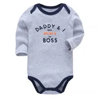 Baby Boys Bodysuit Newborn Babies Girls Body 3 6 9 12 18 24 Months Infant Long Sleeve Bodysuits 1