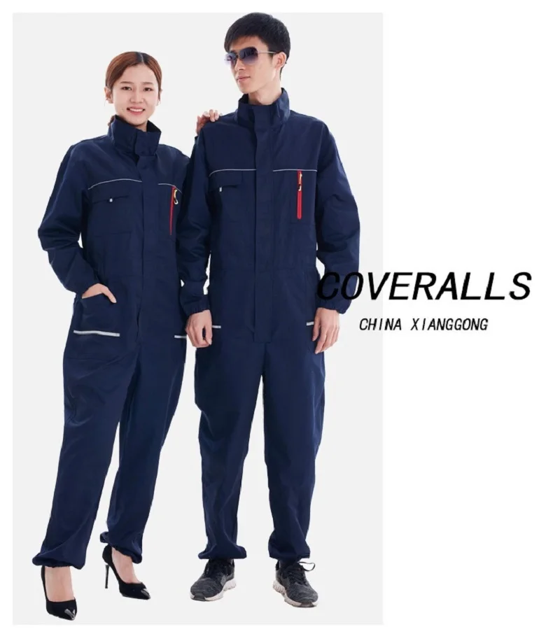 Mens Work Clothing Long Sleeve Coveralls High Quality Overalls Worker Repairman Machine Auto Repair Electric Welding Plus Size