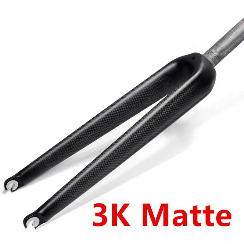 NO LOGO Carbon Fork Road Bike 1-18 700c Lightweight Highway Bicycle Front Forks 350g 3K Cycling Accessories 28.6 V Brake (10)_