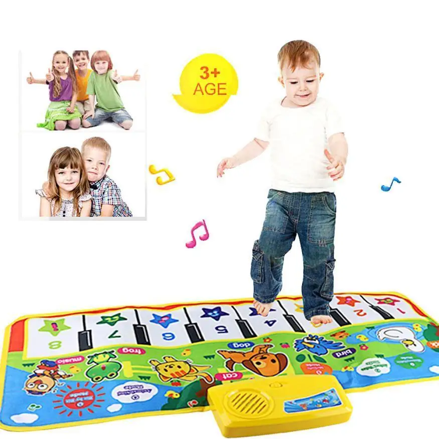 

Keyboard Touch Play Keyboard Musical Music Instrument Singing Gym Carpet Mat Best Kids Baby Gift Musical Toys For Children Hot