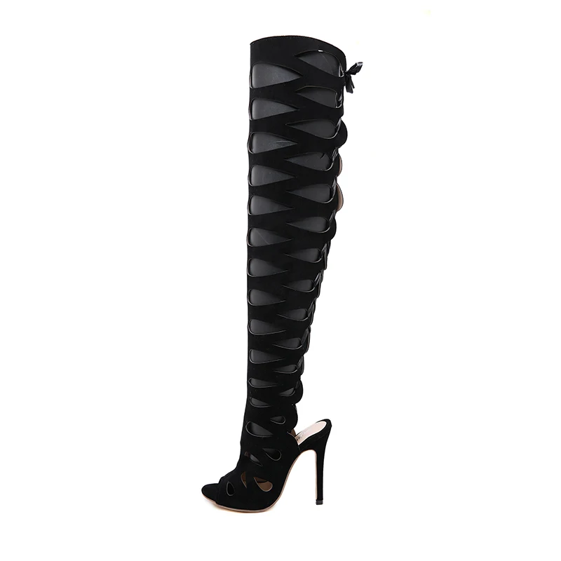 2019 À Décontracté Super Sandales Enmayla Black Gladiateur D'été Mode Taille 35 Talons Nouvelle Hauts Ly1067 40 Femmes Lacets qqY1t