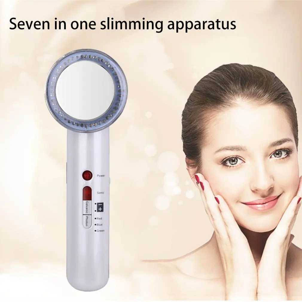  7in 1 Ultrasonic Slimming Device Far-infrared Massage Therapy Body-shaping Fat-reducing Beauty Devi