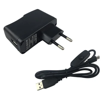 

Raspberry Pi Zero Power Adapter 2A EU/US/AU/UK Power Supply Charger with Switch ON/OFF Button cable for Raspberry Pi Zero W/V1.3