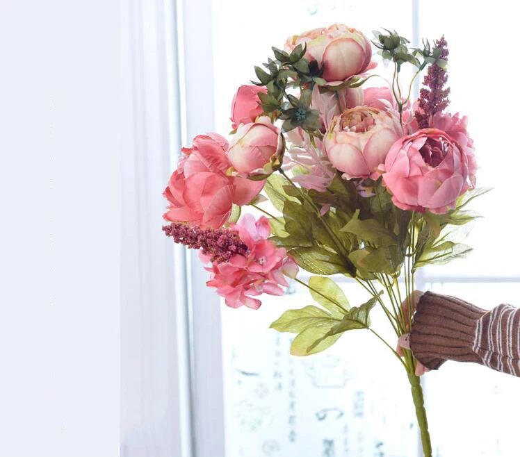 Современная керамическая ваза, бутылка в виде тыквы, креативная симпатичная ваза+ искусственный цветок, украшение для дома, украшение для гостиной, Цветочная композиция