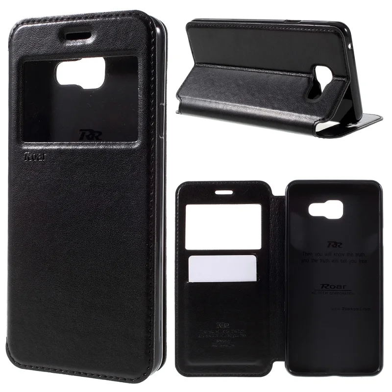 Роскошные Roar Корея Noble Посмотреть Окно Кожа Флип Стенд Крышку Case Для Samsung Galaxy A5 2016