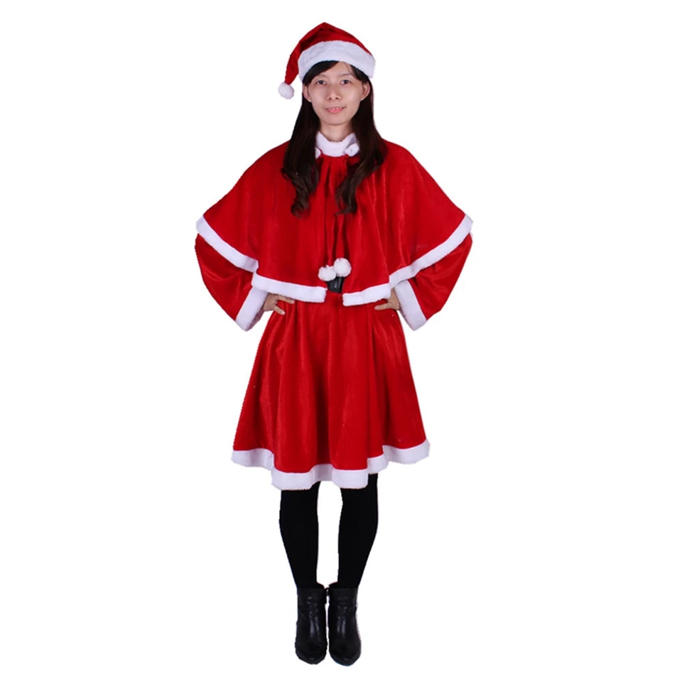 

Christmas Fancy Dress Women Santa Claus Christmas Costume Cosplay Outfit For Xmas Holidays Party CHF-6