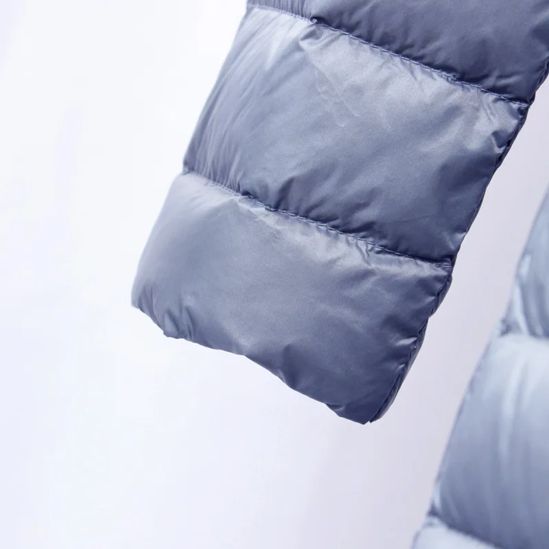 Goedkoop NewBang Merk donsjack vrouwelijke Lange Eend Donsjack Vrouwen Lichtgewicht Warm Linner Slanke Draagbare Enkele Breasted Jas