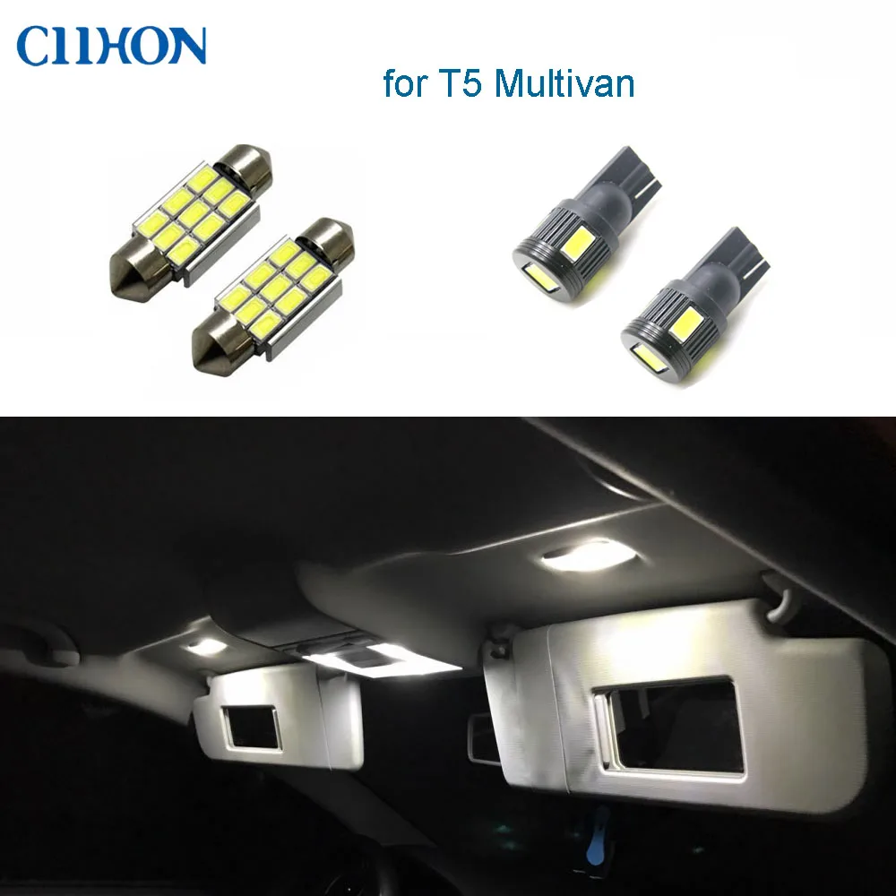 16 Светодиодный т. Автомобильные светодиодные лампы Ciihon для VW T5 Multivan|interior light|auto