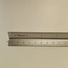 Regla de escala triangular de aluminio, 15cm y 30cm, Escala de metal de aleación de aluminio 1:100-1:600, regua desenho