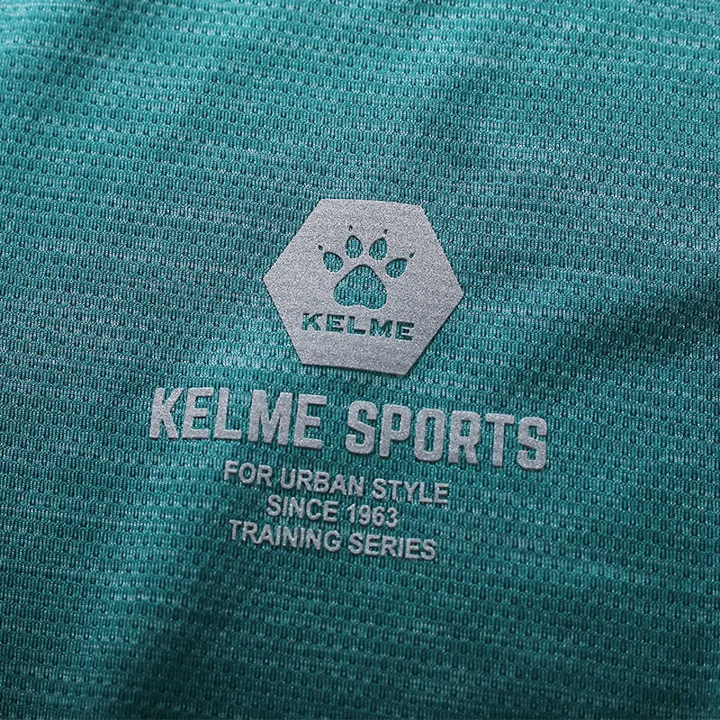 KELME Мужская и женская спортивная тренировочная футболка для бега дышащая быстросохнущая летняя футболка с коротким рукавом 3891541