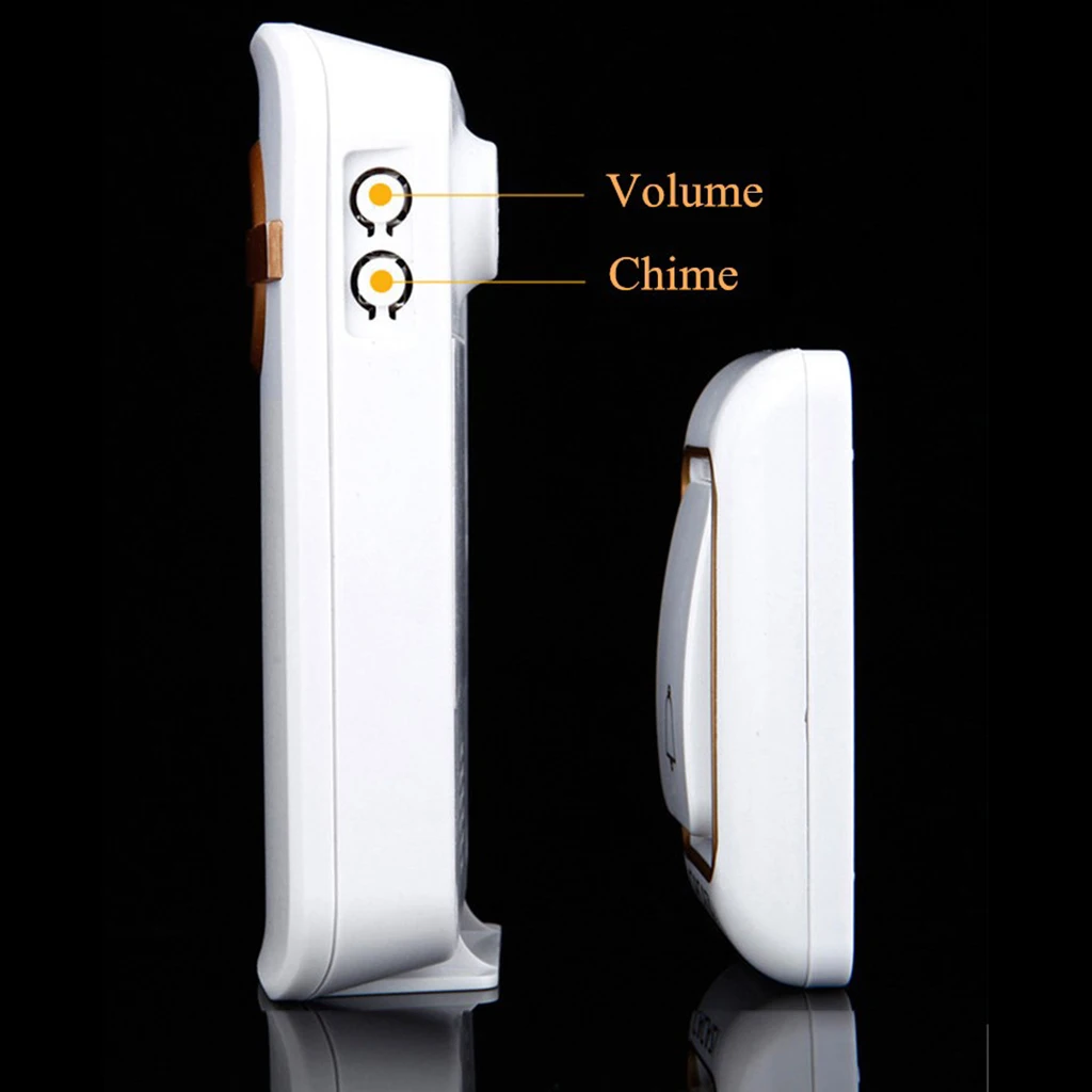 Wireless Battery Operated Doorbell Door Chime with 1 Transmitter+1 Receiver