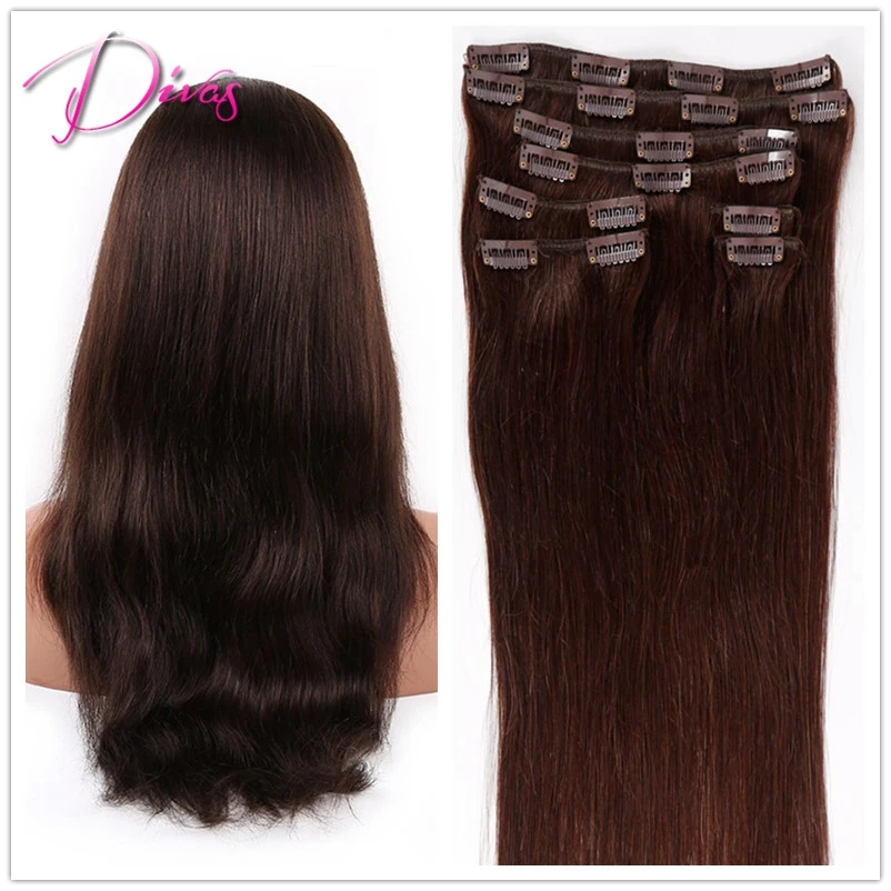Wholesale Clip in Human font b Hair b font extension 2 Best Selling Clip Hiar In